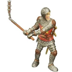 Schleich Germany Medieval Battle Red Warrior Action Figure 2003 Retired 3.8”
